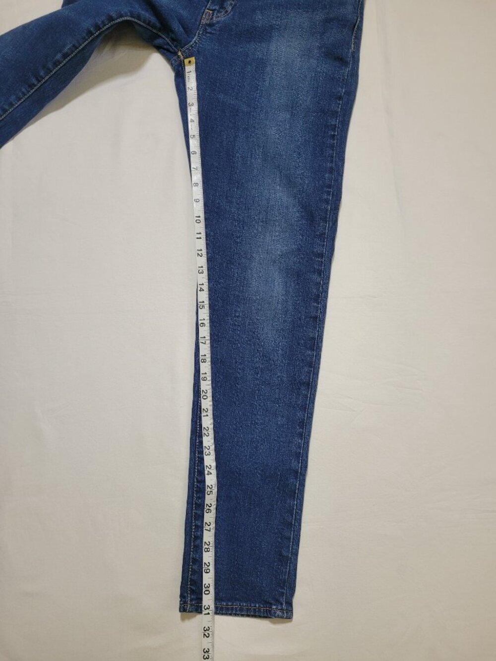 Levis 512 Slim Taper Mens Jeans 31x34 Dark Wash Indigo Stretch Denim Minimalist - Picture 9 of 12